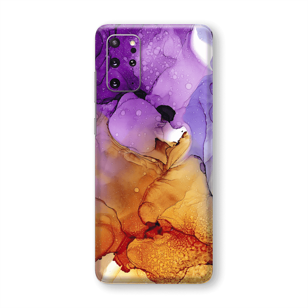 Samsung Galaxy S20+ PLUS SIGNATURE AGATE GEODE Amber-Purple Skin, Wrap, Decal, Protector, Cover by EasySkinz | EasySkinz.com