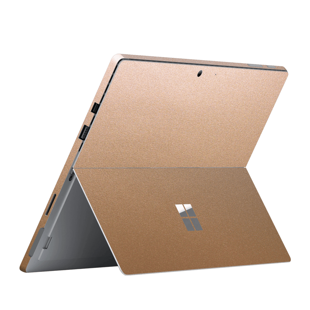 Microsoft Surface Pro (2017) Luxuria Rose Gold Metallic 3D Textured Skin Wrap Sticker Decal Cover Protector by EasySkinz