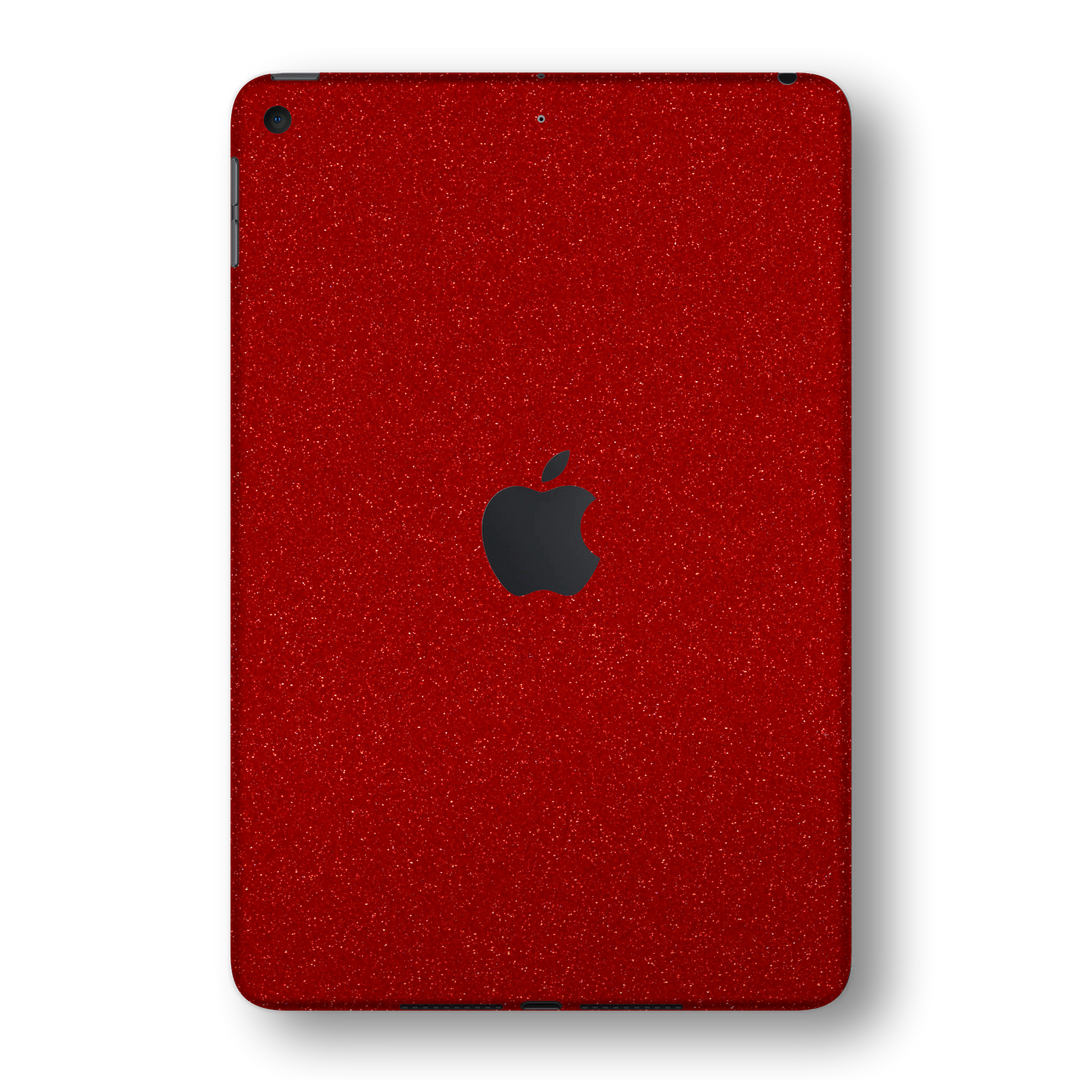 iPad MINI 5 (5th Generation 2019) Diamond RED Glitter Shimmering Skin Wrap Sticker Decal Cover Protector by EasySkinz